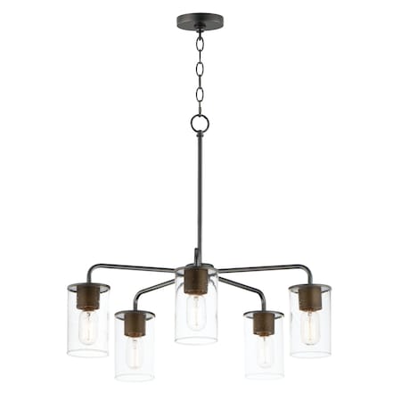 Maxim Lighting Sleek 5-Light Chandelier 11846CDABBK